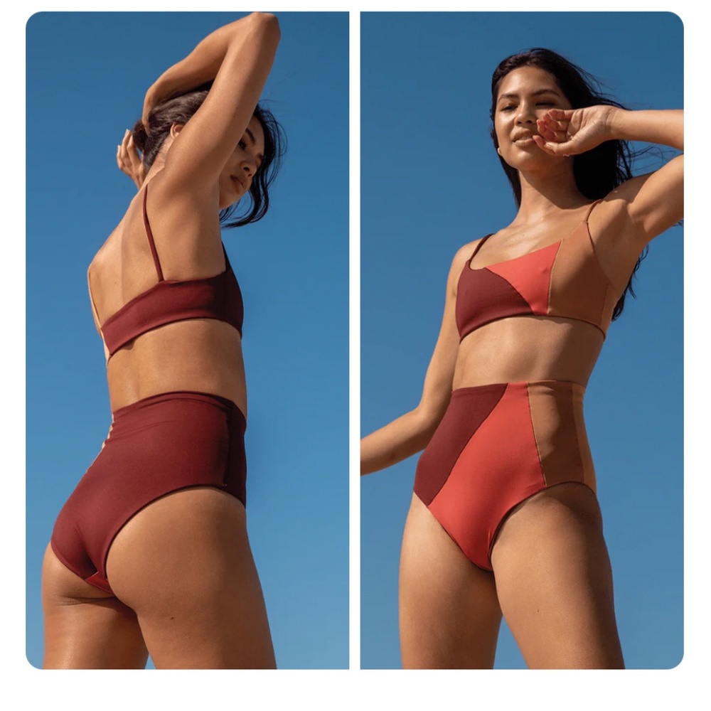 Left On Friday Hi Tide Bottom + Pool Side Top (color: Party Waves: Jam / Mirage)